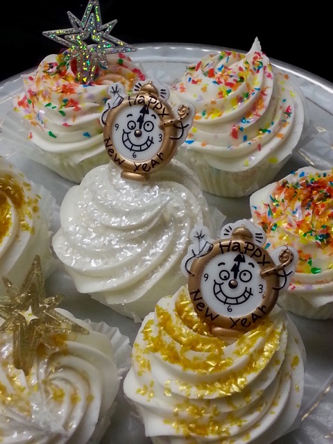 New Year's cupcakes